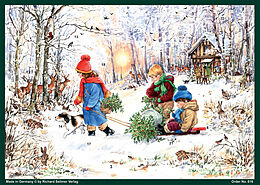 Kalender Adventskalender A4 "Schneefreuden im Wald" von Esther Tschandler