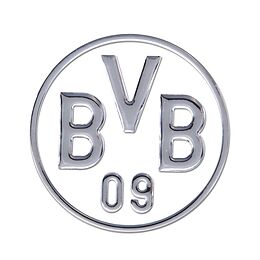 BVB 89140430 - BVB-Auto-Aufkleber silber, Borussia Dortmund Spiel