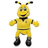 BVB 12431600 - BVB-EMMA Plüschfigur, Borussia Dortmund, 30cm Spiel