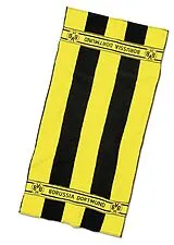 BVB 1680100 - BVB-Duschtuch mit Streifen, Handtuch, 140x70cm, Borussia Dortmund 09 Spiel