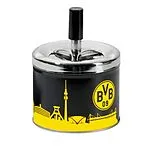 Borussia Dortmund - BVB Aschenbecher mit Deckel, Metall Spiel