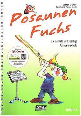 Kartonierter Einband Posaunen Fuchs Band 1 mit QR-Code von Stefan Dünser, Jan Ströhle