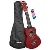  Instrumente+Zubehör Sopran Ukulele Linde Rot Set
