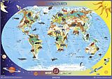 (Land)Karte Tierweltkarte von Heinrich Stiefel