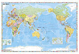 (Land)Karte Weltkarte pazifikständisch politisch von Heinrich Stiefel