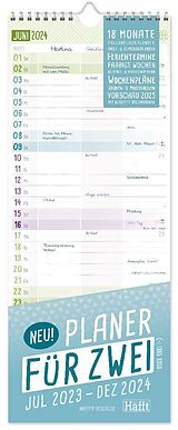 Kalender Planer für Zwei 23/24 Wand-Kalender 18 Monate von 