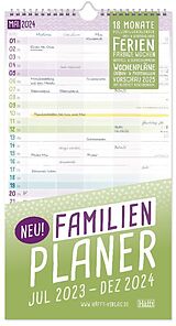 Kalender Familienplaner 23/24 Wand-Kalender 5-spaltig 18 Monate von 