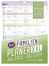Kalender Familienplaner XXL 23/24 Wand-Kalender 7-spaltig 18 Monate von 