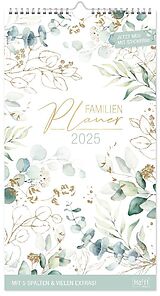 Kalender Familienplaner 2025 Wand-Kalender 5-spaltig 12 MONATE [Blattgold] von 