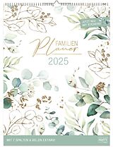 Kalender Familienplaner XXL 2025 Wand-Kalender 7-spaltig 12 MONATE [Blattgold] von 