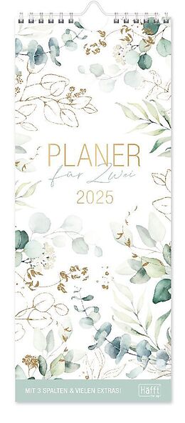 Kalender Planer für Zwei kompakt 2025 Wand-Kalender [Blattgold] von 