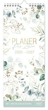 Spiralbindung Planer für Zwei kompakt 26/27 Wand-Kalender [Blattgold] von 