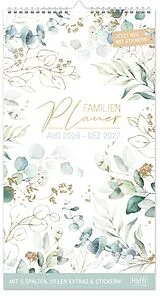 Spiralbindung FamilienPlaner 'Blattgold' 2026/2027 von 