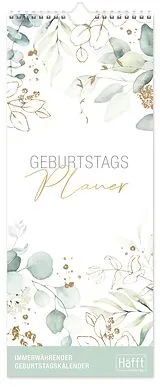 Kalender Geburtstagsplaner Wandkalender kompakt von 