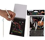 Kratzpapier Colourful Spiral-Block mit 10 Blatt, ca. 14,5 x 10 cm &, Spiel