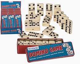 Dominospiel, 6er-Version, 28 Steine in Metalldose Spiel