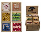 Labyrinth Holz-Geschicklichkeitsspiel, ca. 9 x 9 cm Spiel