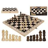 Holz-Brettspiel, Schach, ca. 34 x 34 cm, Spiel