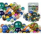 Glas-Murmeln mehrfach sortiert in verschieden Grössen Spiel