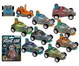 Mini-Stunt-Auto mit Rückziehmotor, ca. 8cm Spiel
