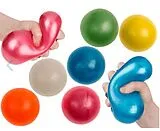 XL Antistress-Ball, Ultra Soft, Metallic, Spiel