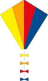 Ecoline 102100 - Ecoline: Eddy Spectrum, 50x45cm, Drachen/Kinderdrachen Spiel