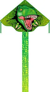 Ecoline 102159 - Ecoline: Simple Flyer T-Rex, 75x120cm, Drachen/Kinderdrachen Spiel