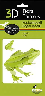 3D Papiermodell Frosch Spiel