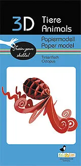 3D Papiermodell Oktopus Spiel