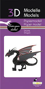 3D Papiermodell Drache Spiel