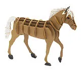 3D Papiermodell Pferd Spiel