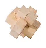 IQ-Test, Kreuz, Holzpuzzle Spiel