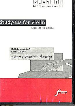 Various CD Study-Cd For Violin - Violinenkonzert Nr.3,E-Moll