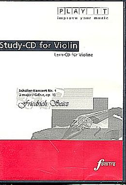 Various CD Study-Cd Violin - Schüler-Konzert Nr.1,G-Dur,Op.13