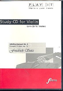 Various CD Play It - Lern-CD für Violine: Schüler-Konzert Nr. 4 D-Dur