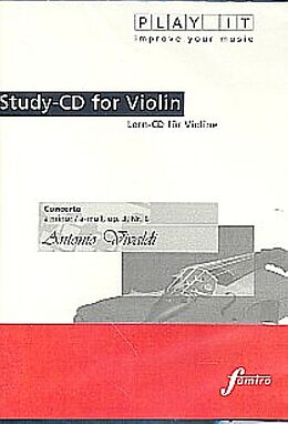 Various DVD AUDIO SINGLE (2TRACK) Play It - Lern-CD für Violine: Concerto op. 3, Nr. 6, a-moll