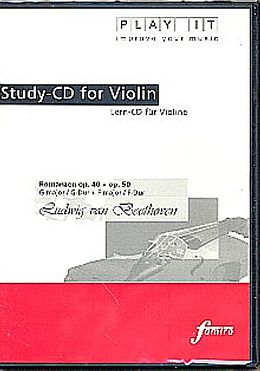 Various DVD AUDIO SINGLE (2TRACK) Play It - Lern-CD für Violine: Romanzen op. 40 + op. 50, G-Dur + F-Dur