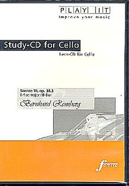 Various DVD AUDIO SINGLE (2TRACK) Play It - Lern-CD für Cello: Sonate Nr. 6 Op. 38,3 B-Dur