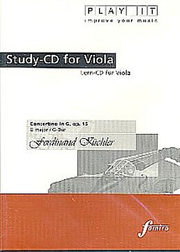 Various CD Play It - Lern-CD für Viola: Concertino in G, op. 11