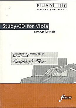 Various CD Play It - Lern-CD für Viola: Concertino in d-minor, op. 81