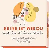 Textkarten / Symbolkarten Keine ist wie du und das ist deine Stärke von