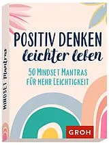 Textkarten / Symbolkarten Positiv denken - leichter leben von