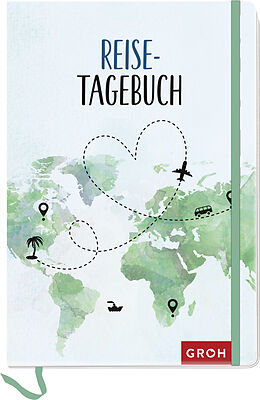 Blankobuch geb Reisetagebuch (Weltkarte) von 