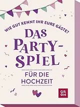 Wie gut kennt ihr eure Gäste? Das Partyspiel für die Hochzeit Spiel