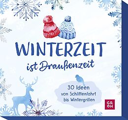 Textkarten / Symbolkarten Winterzeit ist Draußenzeit von Kristin Funk