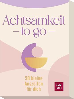 Textkarten / Symbolkarten Achtsamkeit to go von 