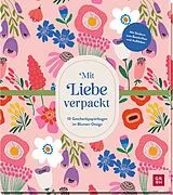 Textkarten / Symbolkarten Mit Liebe verpackt  10 Geschenkpapierbogen im Blumen-Design von 