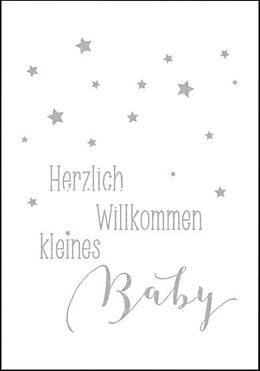 Herzlich Willkommen kleines Baby Doppelkarte online kaufen Ex Libris