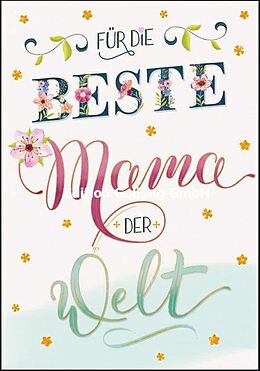 Wrendale Grußkarte – „Für Die Beste Mama Der Welt“ Mit Fuchs-Motiv, 13,5x17 Cm