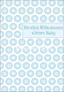 Herzlich Willkommen kleines Baby Doppelkarte online kaufen Ex Libris